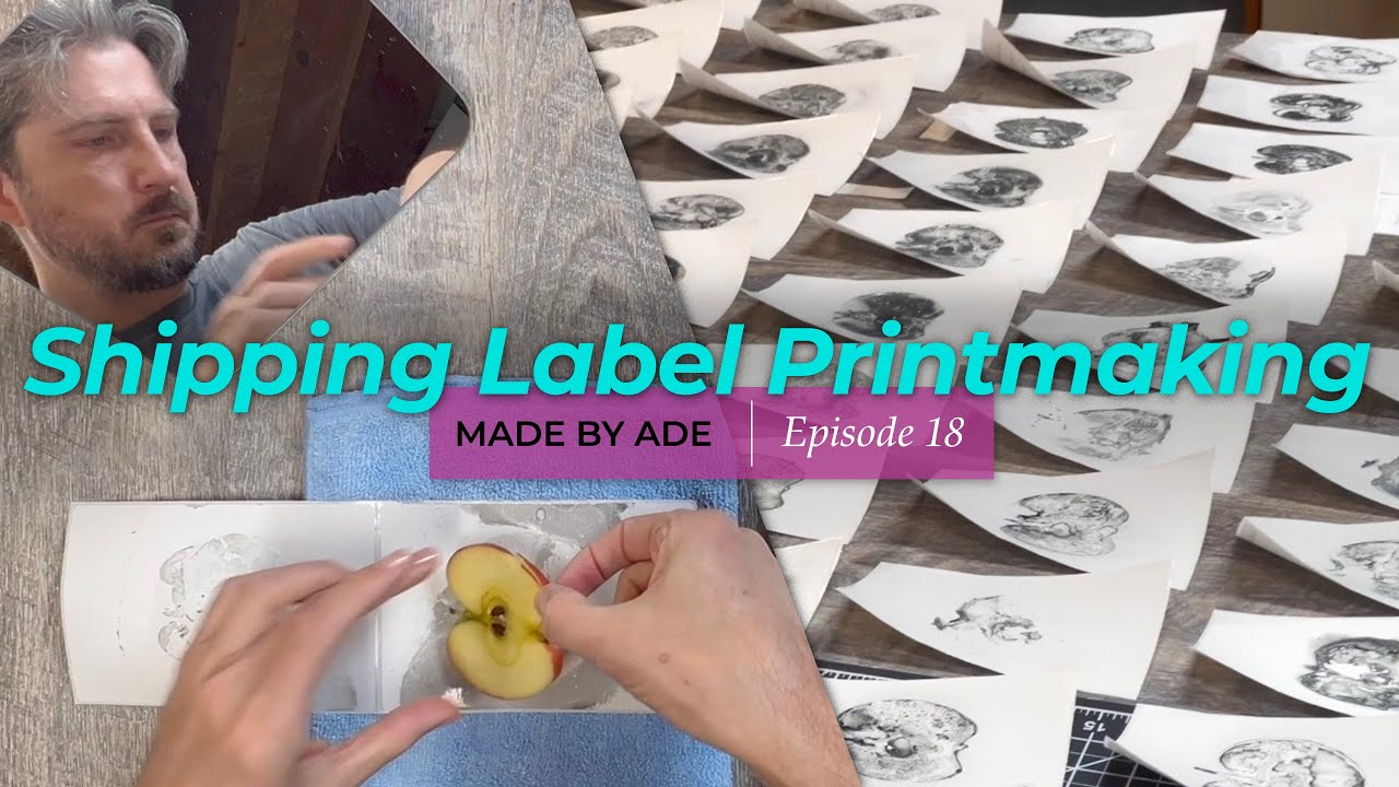 Thermal Paper (Shipping Label) Printmaking Techniques
