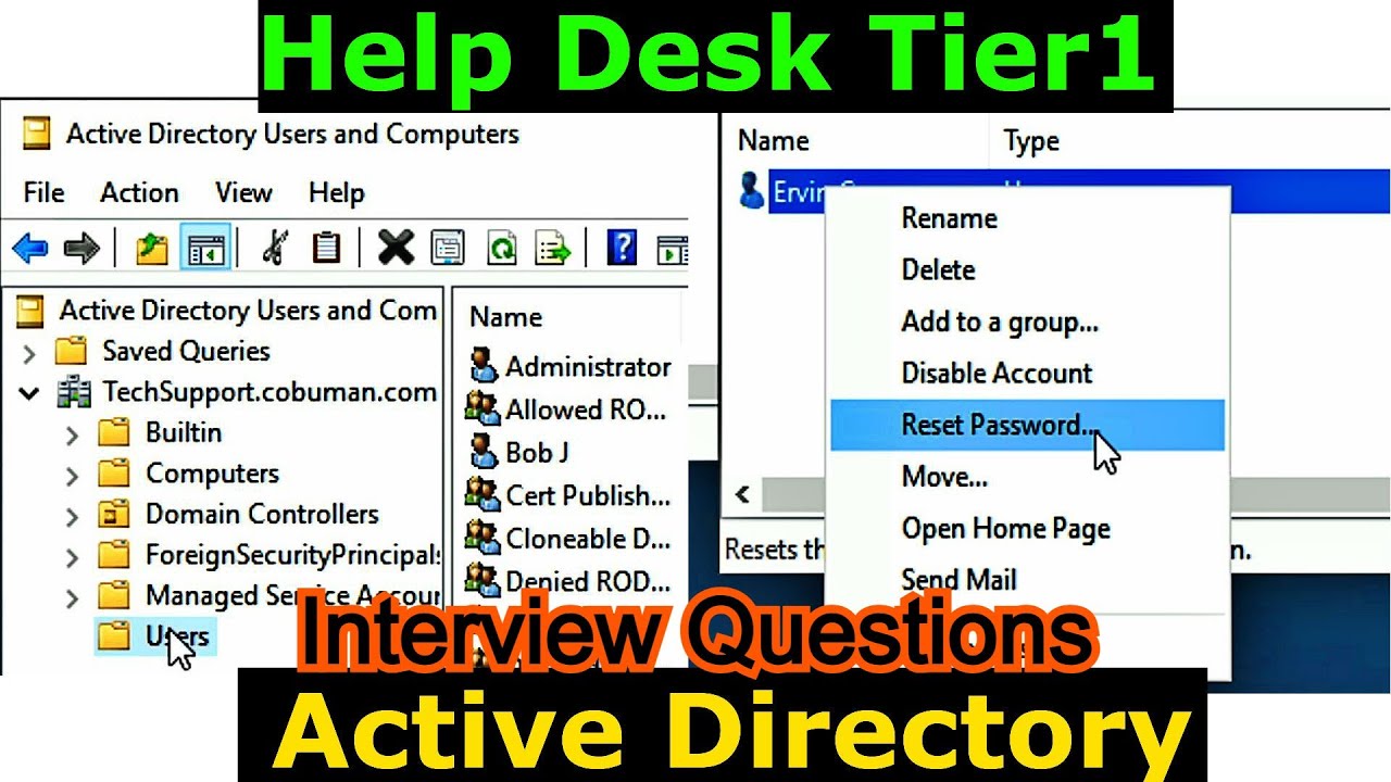 Top 20 Active Directory Interview Questions and Answers  in Hindi, Spanish, French, German, Italian+