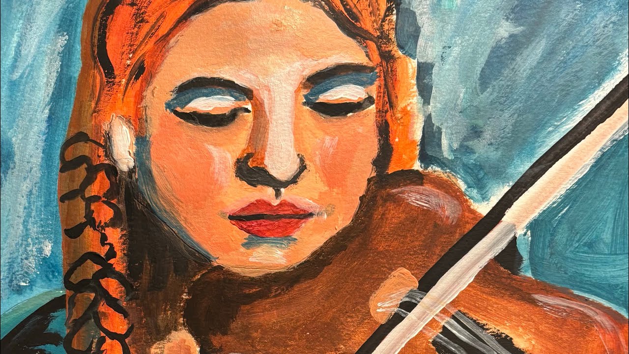Krejci Artist is live! Portraits with acrylic #krejci #artlive