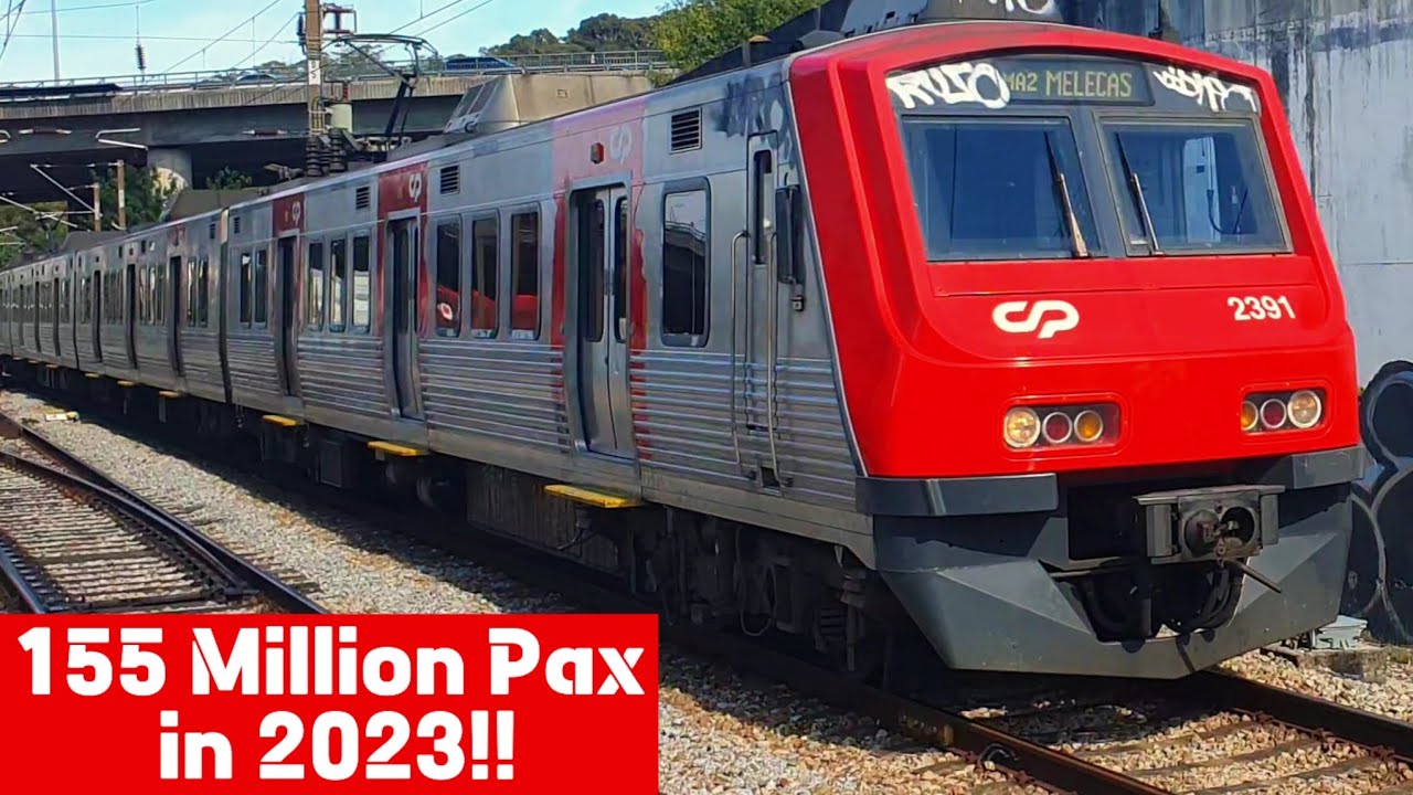 At a Glance: Lisbon's Modern Commuter Train System!
