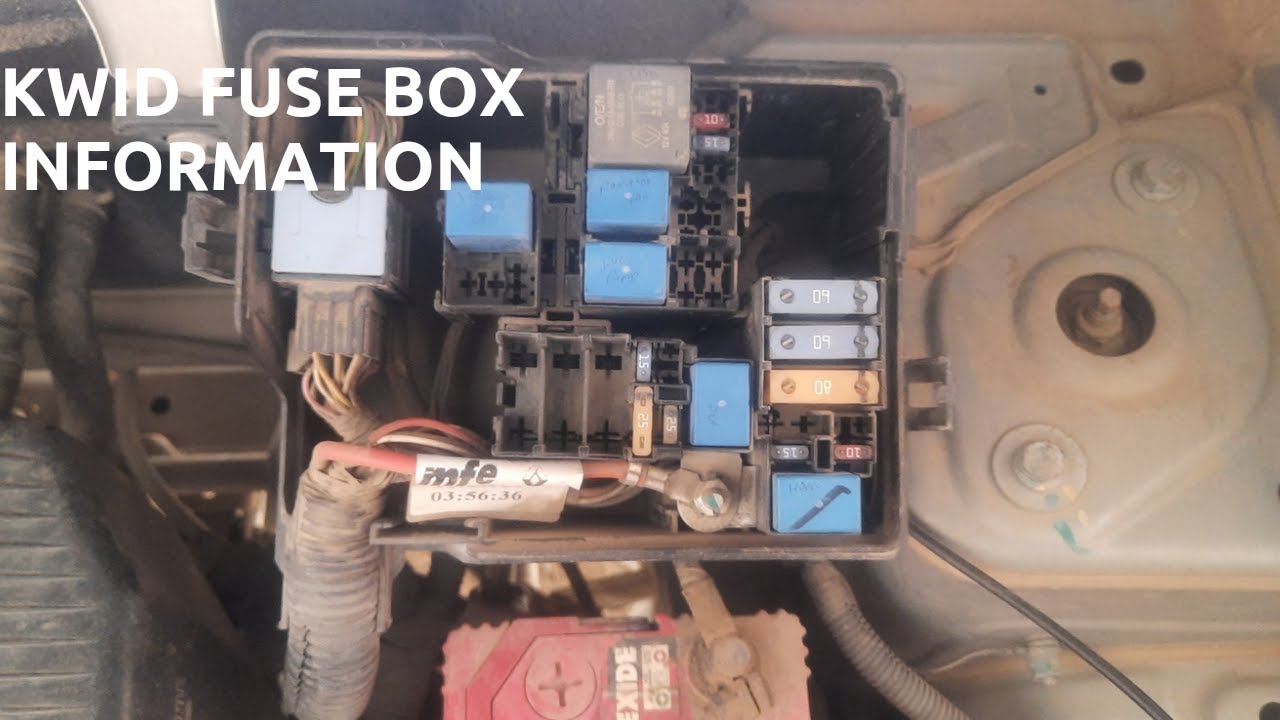 Renault kwid engine fuse box full information. Relay and fuse full details for kwid.