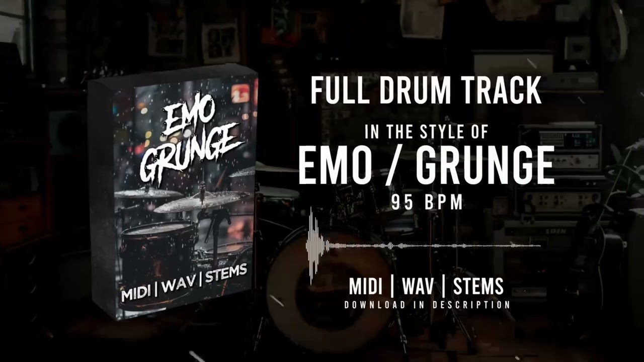 EMO GRUNGE DRUM TRACK 95PBM