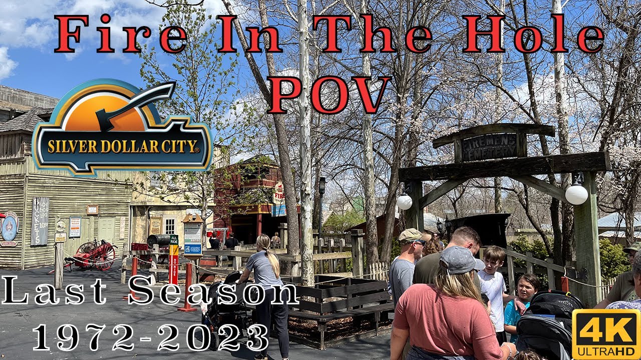 (4K) Fire in The Hole (2023 POV)-Silver Dollar City