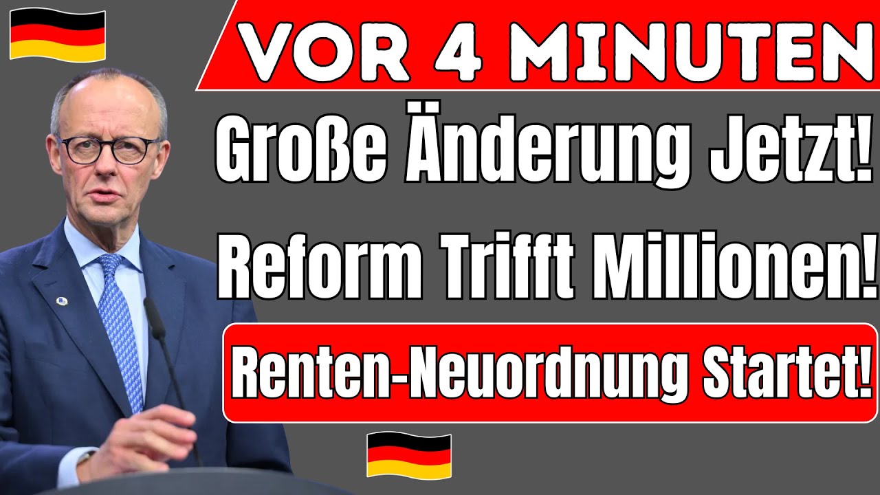 Große Gesetzesänderung bei der deutschen Rente! Neues Gesetz 2026 – Sind Sie betroffen?