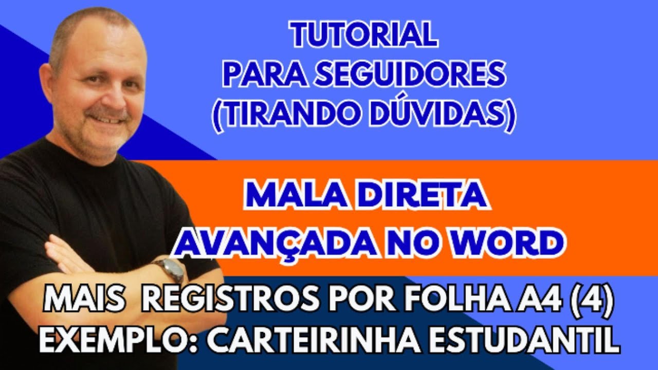 Mala Direta como colocar 4 registros por folha