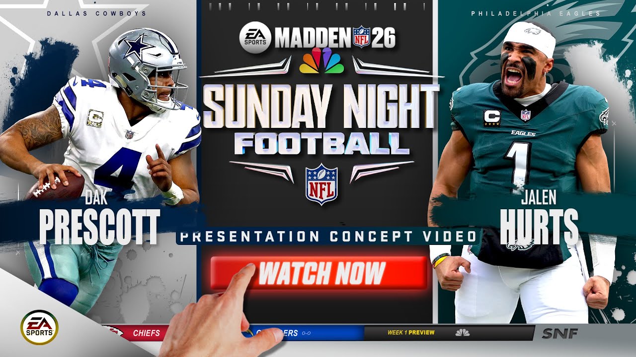 Madden 26 | Полная презентация игры (NBC) «Ковбои против Орлов» (концепция)