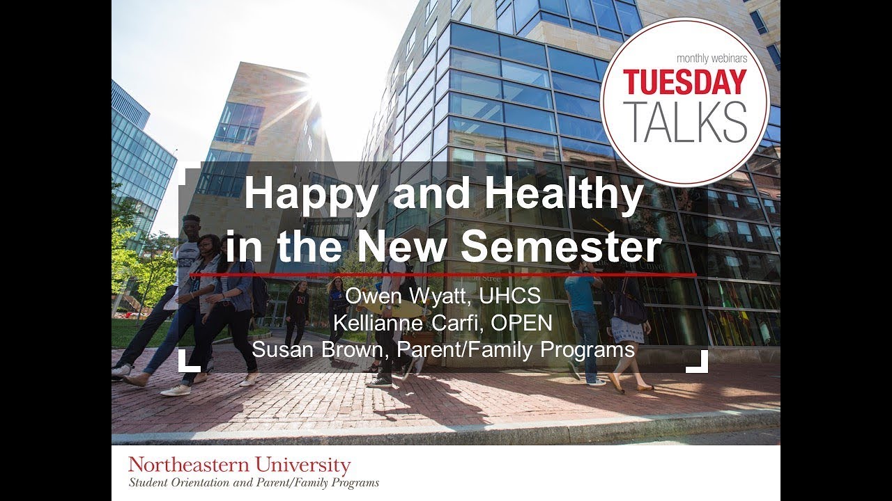 Tuesday Talks: Happy and Healthy in the New Semester