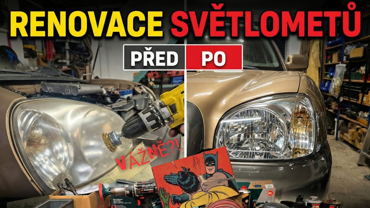 RENOVACE SVĚTEL DOMA / headlight renovation at home HYUNDAI SANTAFE SM