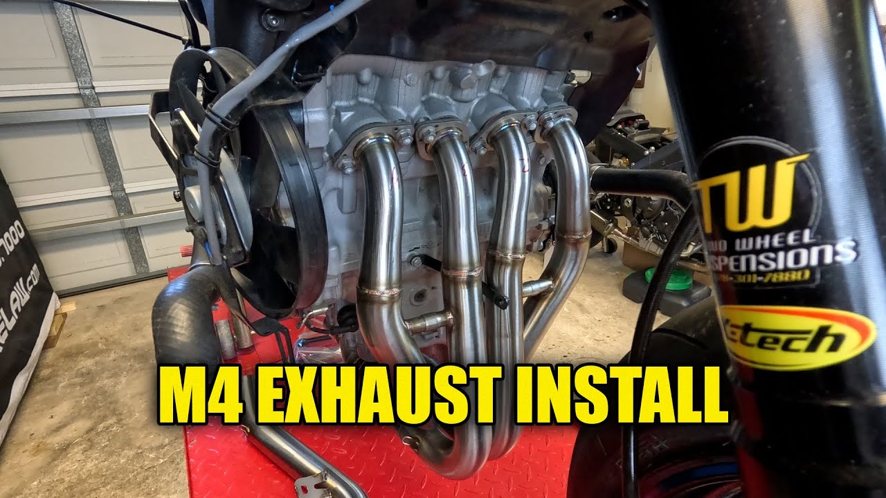 M4 Exhaust Install on ZX6R!