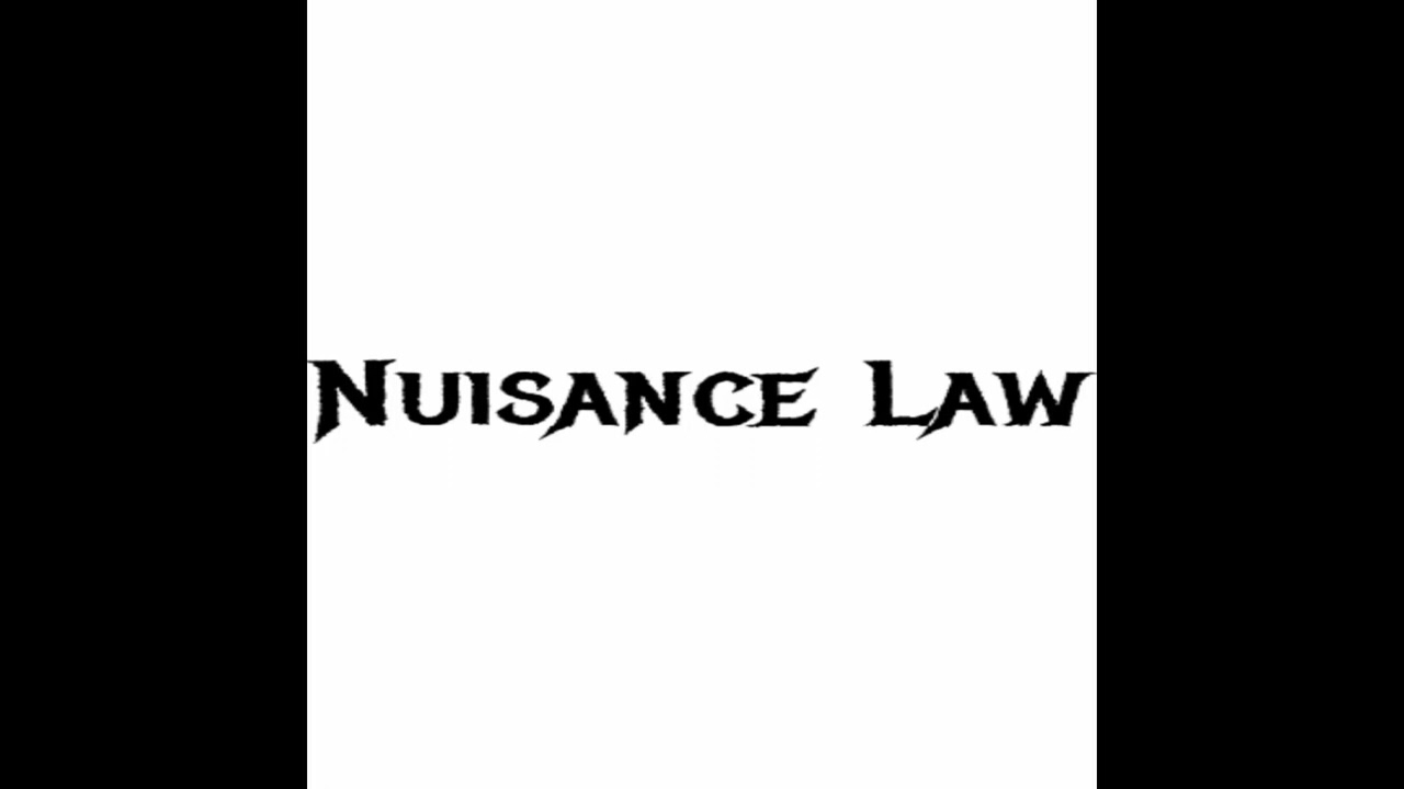 Nuisance Law 