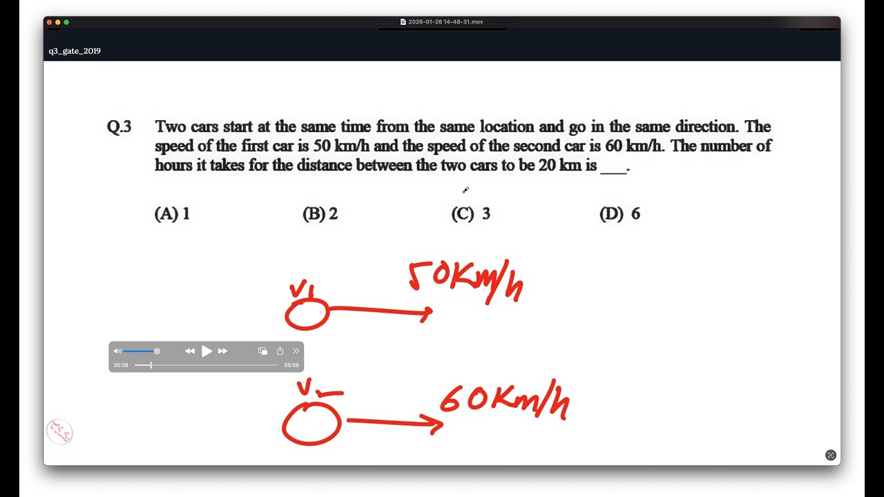 GATE CSE 2019 Question 3 | 1 marks