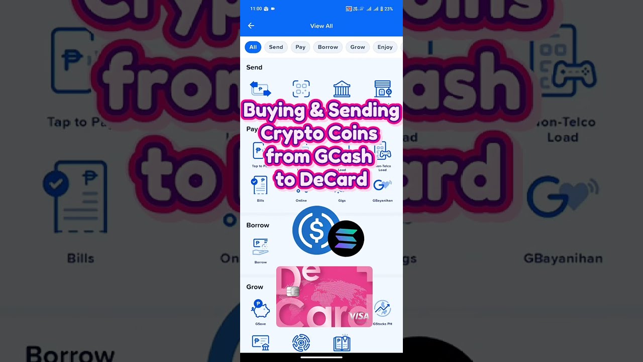 Buying and Sending Crypto from GCash to DeCard Credit Card #GCrypto #GCash #DeCard #fyp 