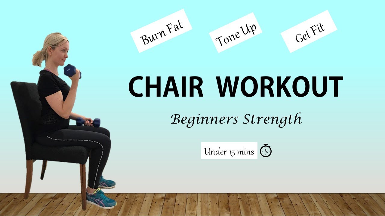 Seated workout with ankle injury, knee injury or disability