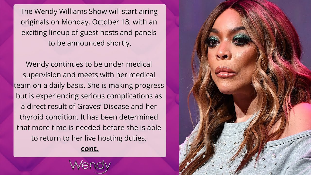 Wendy Williams NOT Returning to Talk Show as Expected