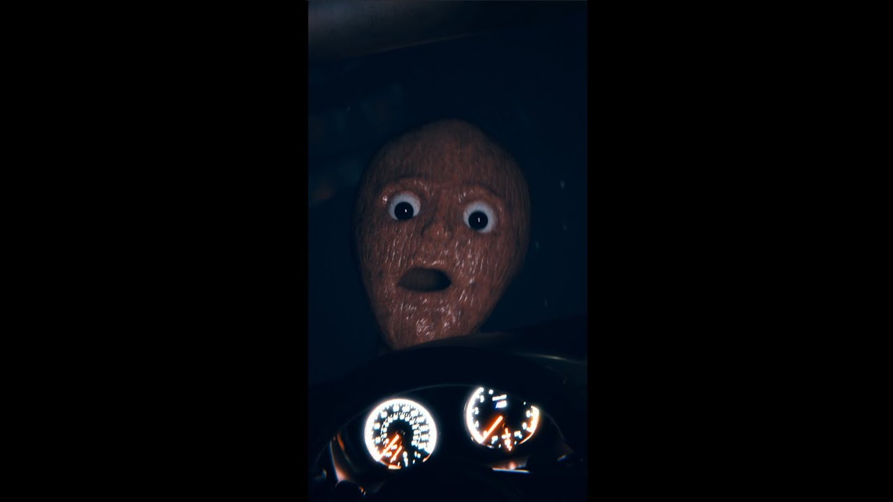 Giant eats couple in car 