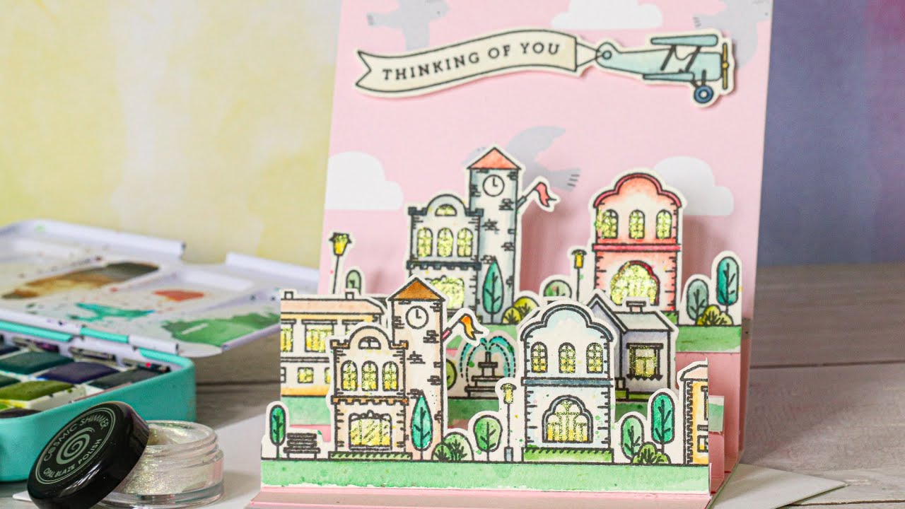 3D Pop Up Card + Simon's July 2020 Card Kit!