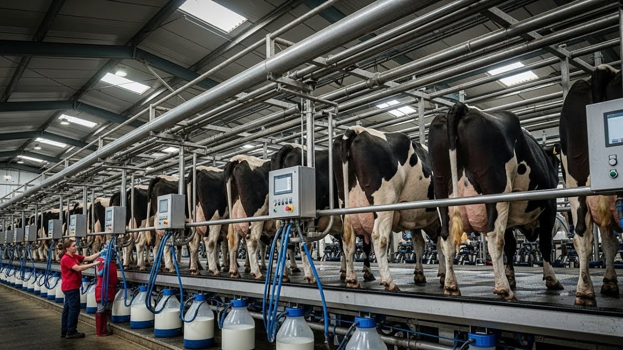 Inside the Smart Cow Dairy Farm – The HYPNOTIC Precision of Modern Cow Milking Technology