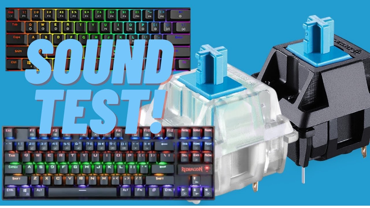 BLUE SWITCH SOUND TEST! Gateron Blue VS Outemu Blue Switch