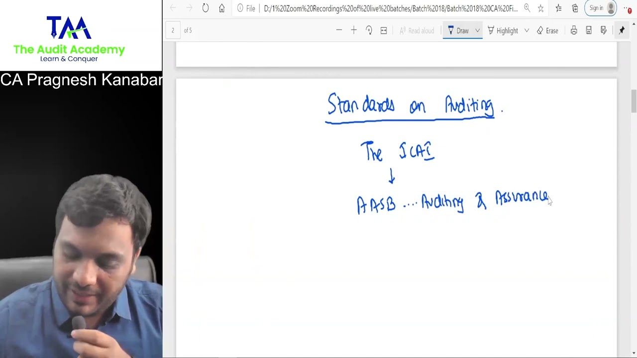 Lecture 1 | New batch | Hinglish | CA Final Audit | Latest recording