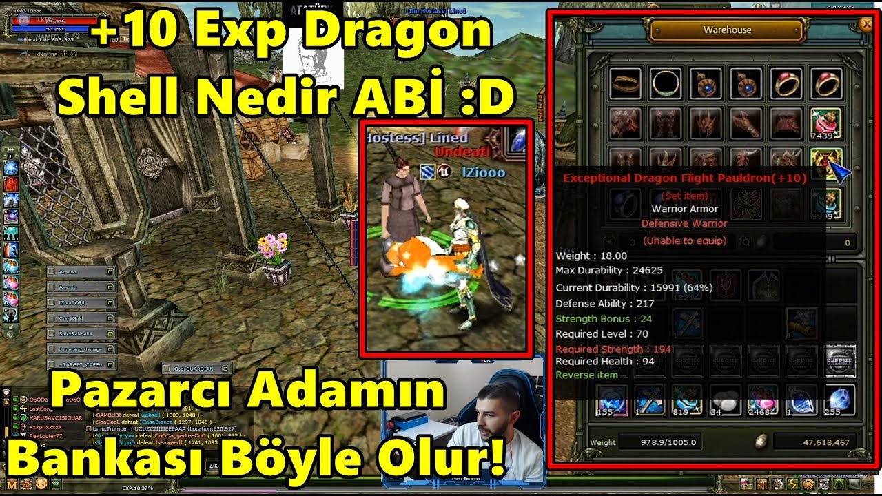 +10 Chitin Setli Pazarcı'nın, Bankasına Baktı Yok Böyle İtemler! | Knight Online