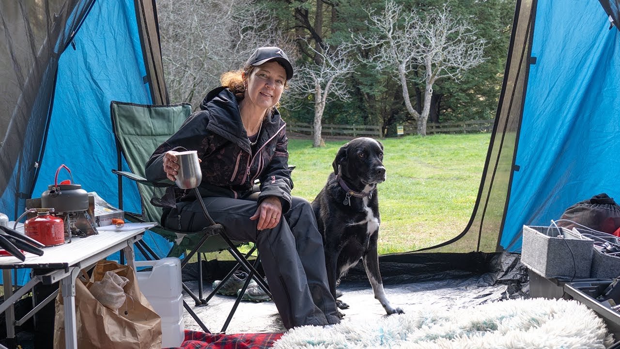 A Classic NZ Winter Camping Experience - just my dog and I