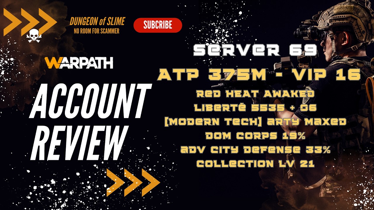 Server 69 - ATP 375m - VIP 16 - RED HEAT AWAKED - LIBERTÉ 5535 - MODERN TECH ARTY MAXED