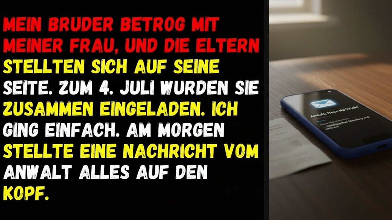 🦋Mein Bruder betrog mit meiner Frau, und die Eltern stellten sich auf seine Seite🦋