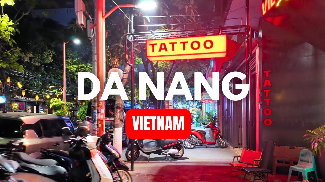 DA NANG 🌃 4K Night Walking Tour | Real Sounds | Spring 2025 | Vietnam 🇻🇳