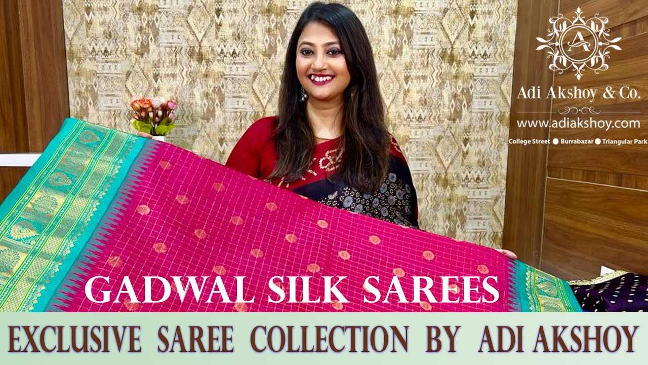 Adorn Yourself With Gorgeous Gadwal Silk Sarees | Adi Akshoy's Exquisite Collection #gadwal #silk