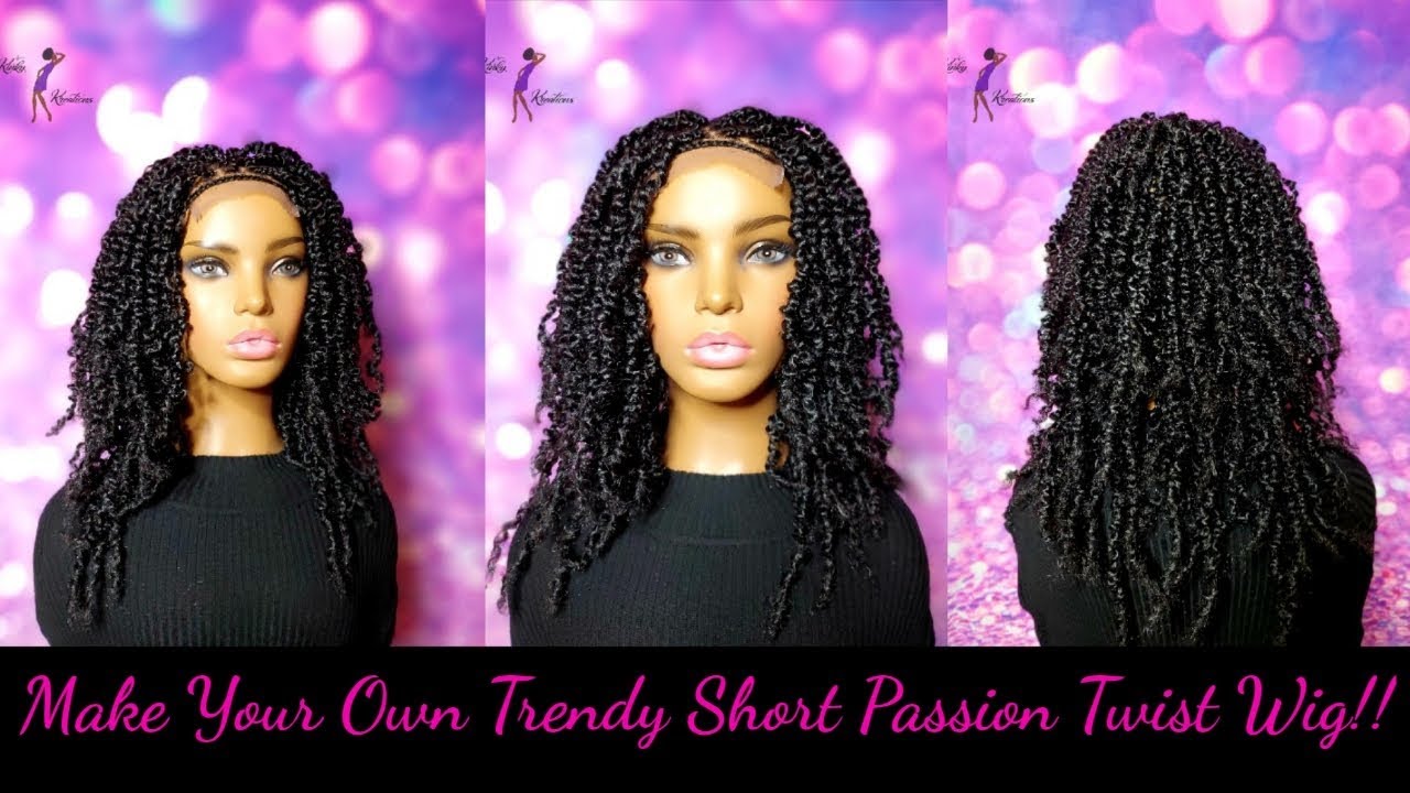 🔥🔥Make Your Own Trendy Short Passion Twist Wig| Detailed Tutorial| Lynnskinkykreations