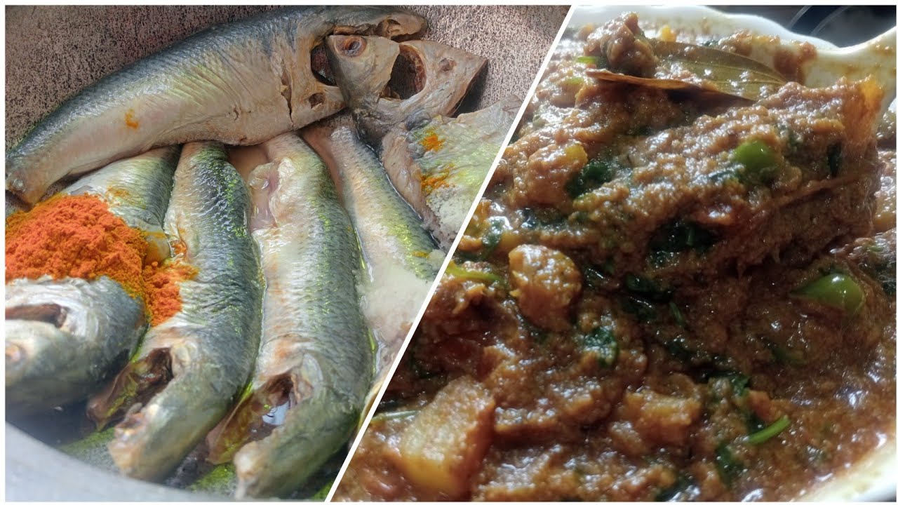নরম হওয়া ইলিশ মাছ দিয়ে মজার মরিচ খোলা রান্না। I made a delicious chili with softened hilsa fish.