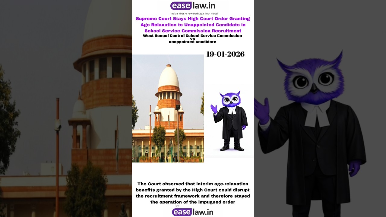 Today’s Judgements | Supreme Court & High Courts | 19-01-2026 by easelaw.in 