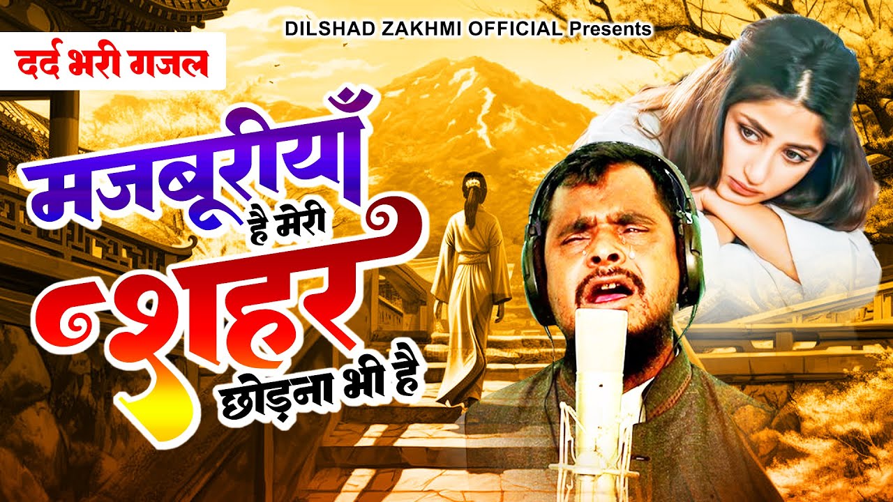बहुत ही दर्द भरी ग़ज़ल ~ मजबूरीया है मेरी शहर छोड़ना भी है ~ Dilshad Zakhmi ~ New Ghazal 2023 ~ Ghazal