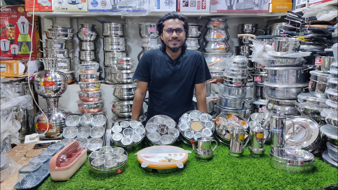 বিভিন্ন সাইজ ও ডিজাইনের স্টেইনলেস স্টিলের স্পাইস বক্স,অয়েল পট ও ফাইবারের স্পাইস জারের দাম 😍✌️