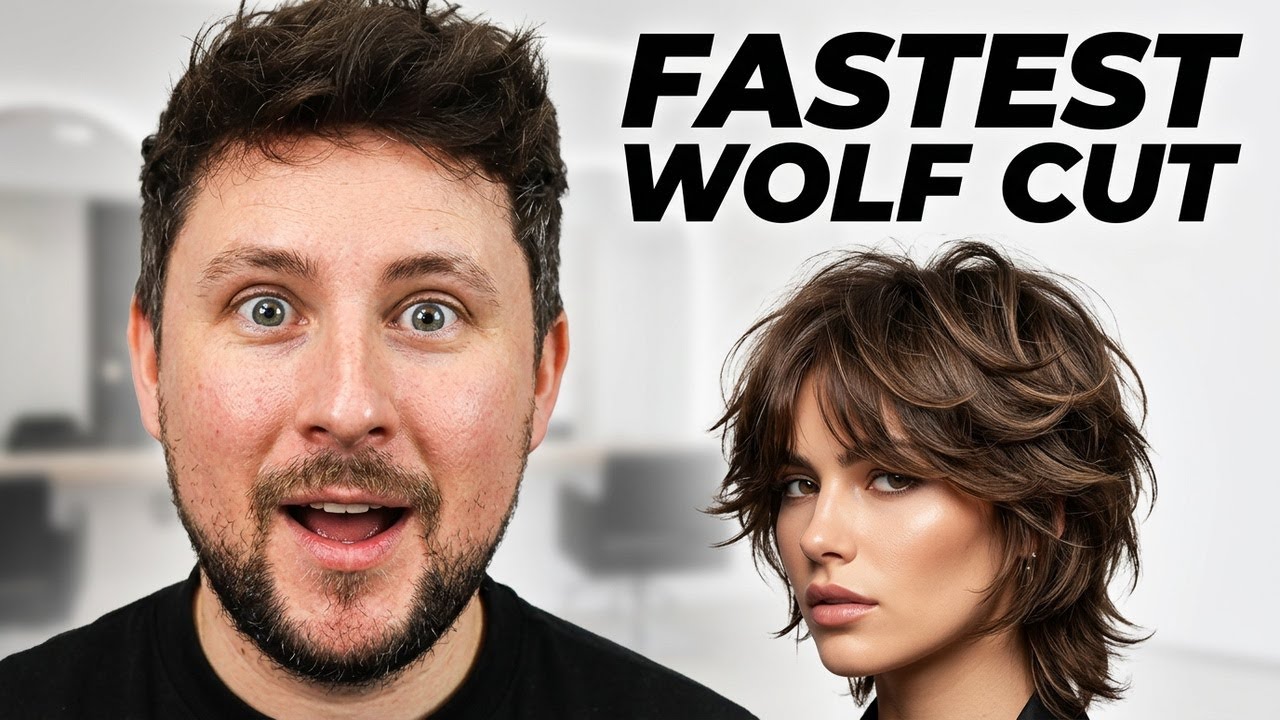 The FASTEST 6 MINUTE Way to Master Wolfcut hair trend in 2025!