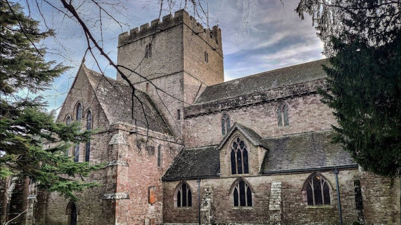 The bells of Brecon Cathedral, Powys, Wales