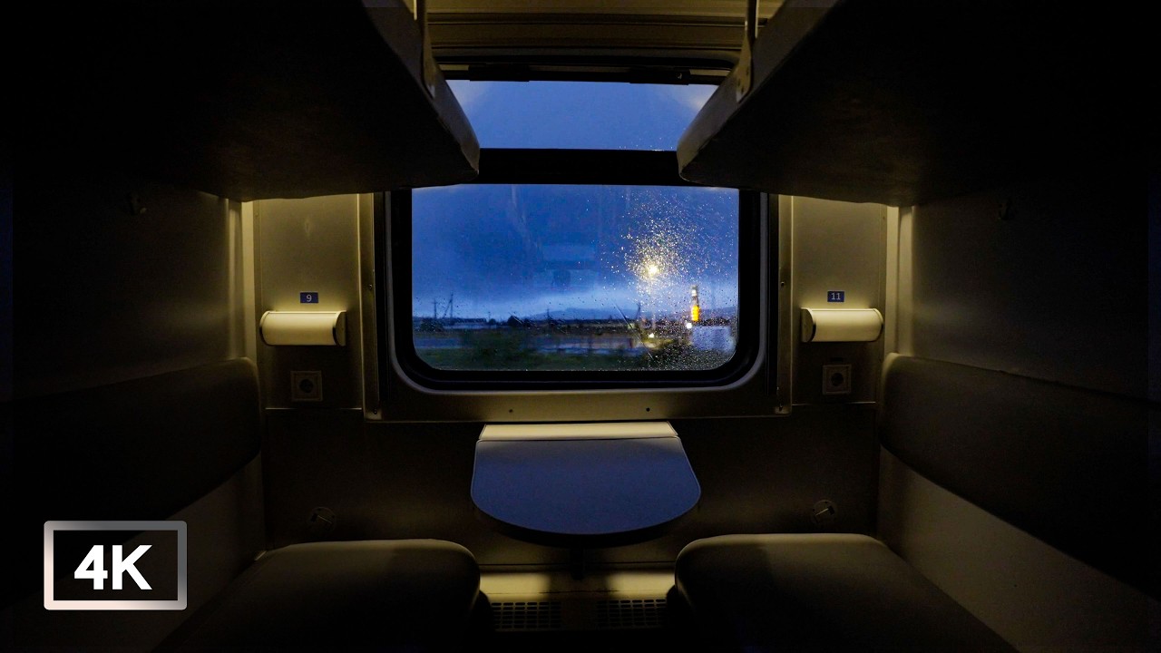 Through the rain by train | ASMR for work and study