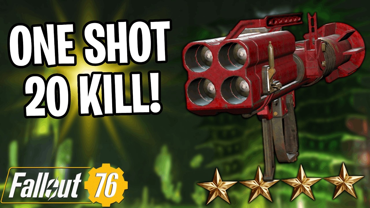 This Quad Missile Launcher Is Too Powerful | One Shot 20 Kill (Human/Ghoul) Fallout 76
