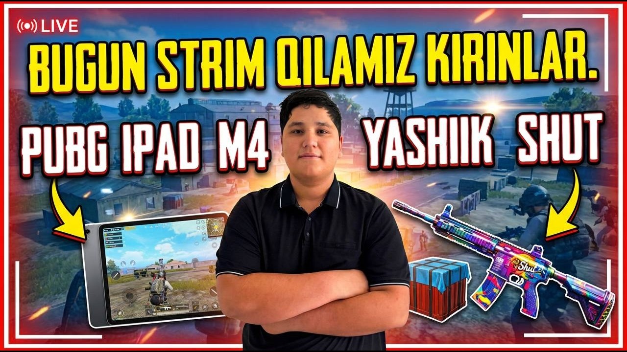 bugun kechgacha strim qilamiz ucli lobilar