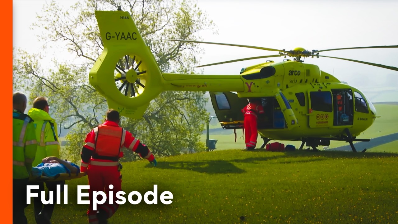 Bike Crash Victim Inches From Ravine | Helicopter ER S5
