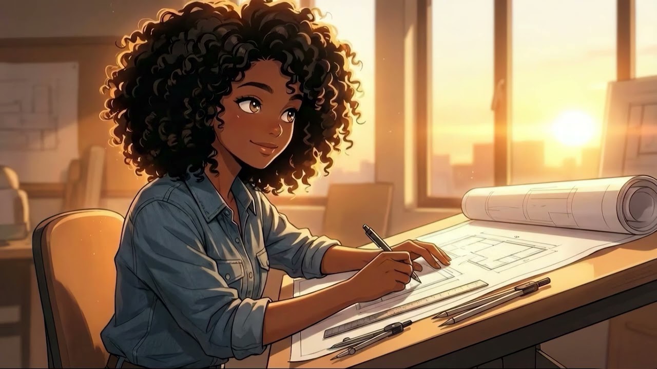 Golden Architect Studio Lofi for Concentration 📐 | #lofihiphop #chillhop #studybeats