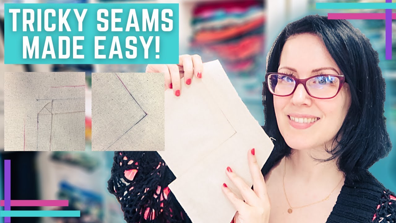 How To Sew A Tricky Seam With A Pivot Point, 90 Degree Angle, V Neck, Coat Collar and Many More....