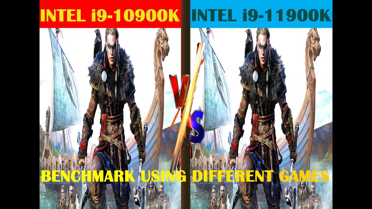 INTEL i9-10900K vs INTEL i9-11900K--BENCHMARK WITH DIFFERENT GAMES