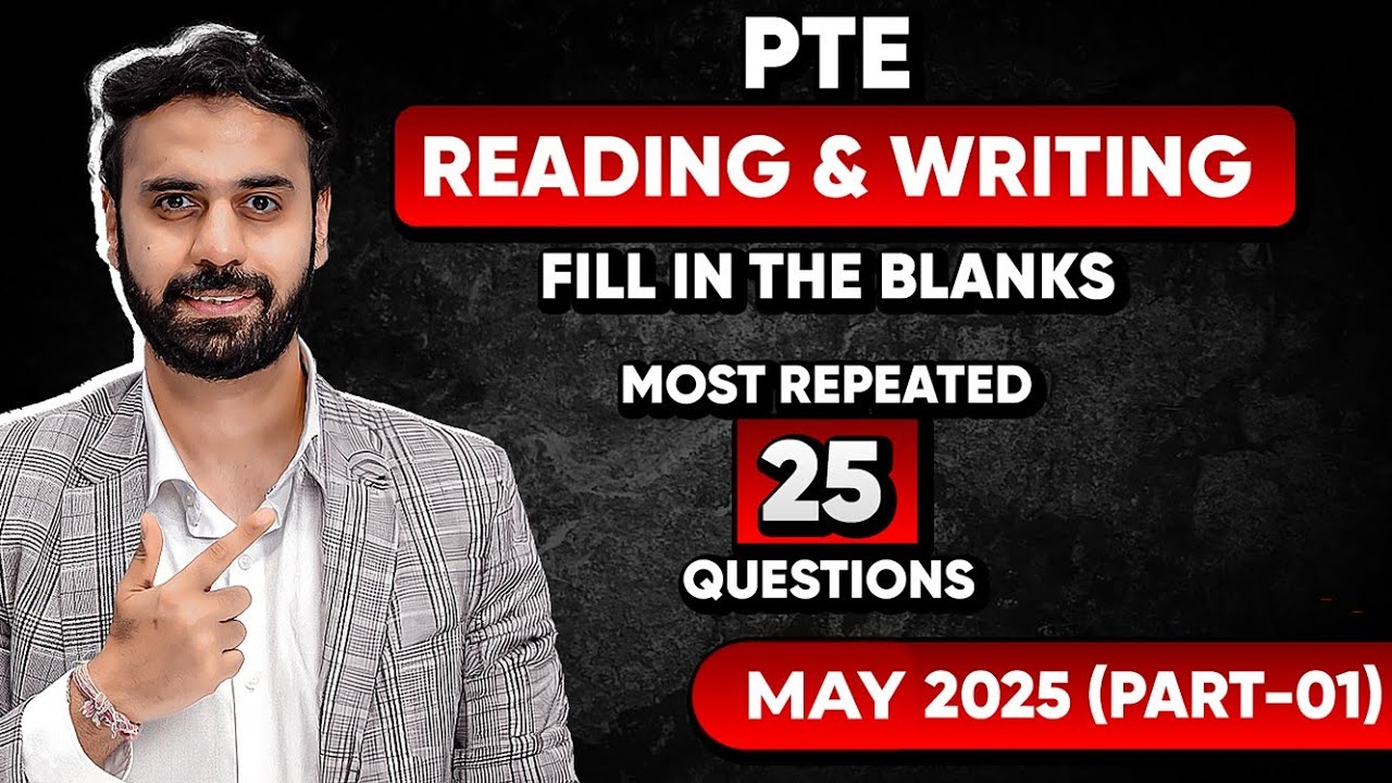 PTE Reading and Writing Fill in the Blanks | Real Exam Predictions May 2025 | VLE