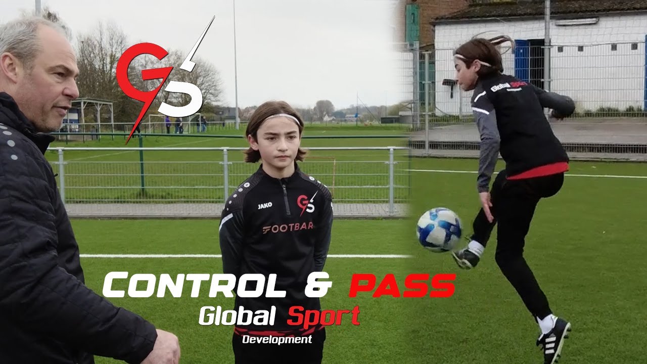 Control and pass - Football training