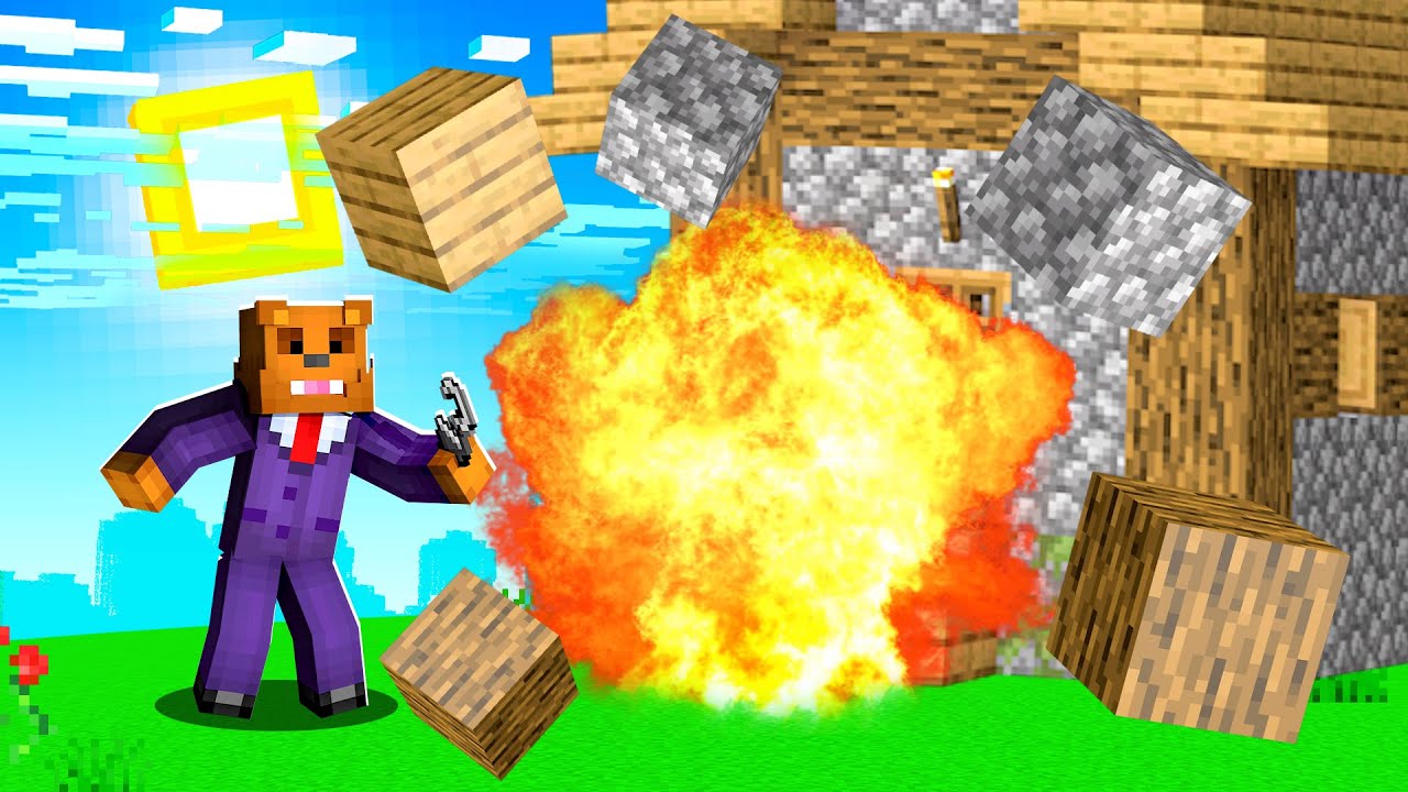 Реалистичные битвы с TNT в Minecraft
