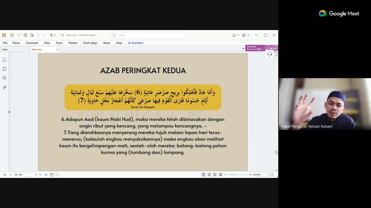Kisah-kisah di Dalam Al-Quran (Minggu 27)