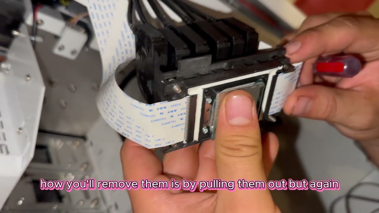 Changing our Haolic UV DTF XP600 Double PrintHead