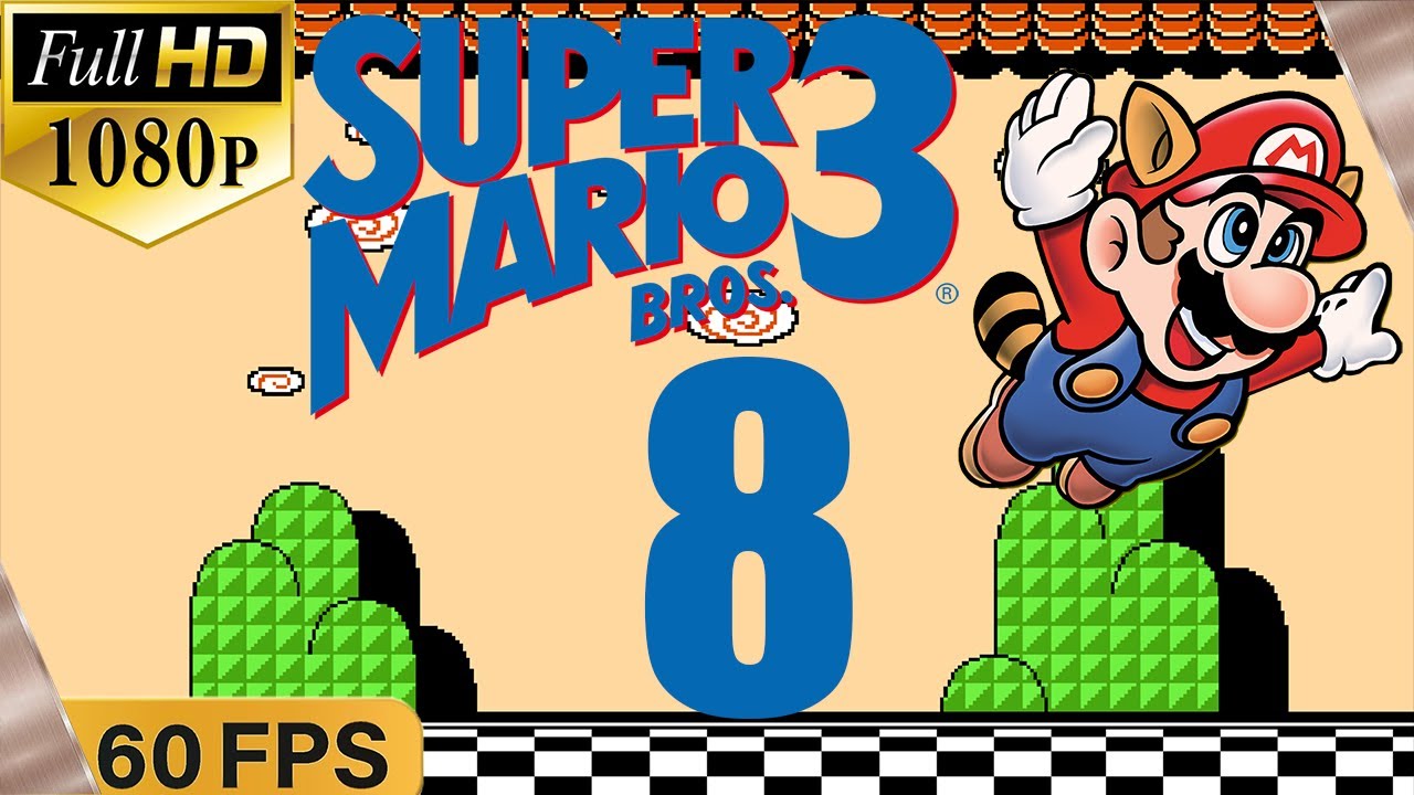 Super Mario Bros. 3 - Mundo 8 Completo - Full HD 1080p 60 fps Gameplay Español
