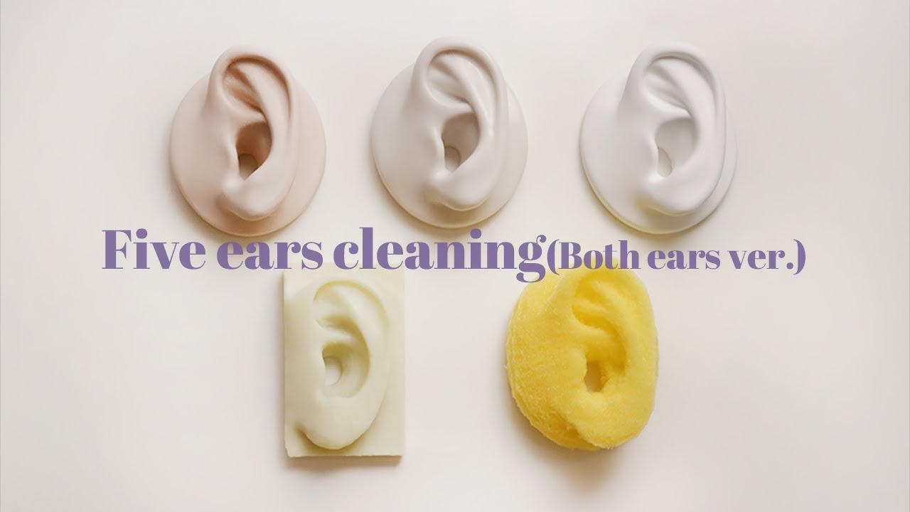 ASMR 취향대로 골라 듣는 귀 청소 모음(양쪽 동시)  Five ears cleaning(both ears ver.)